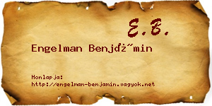 Engelman Benjámin névjegykártya